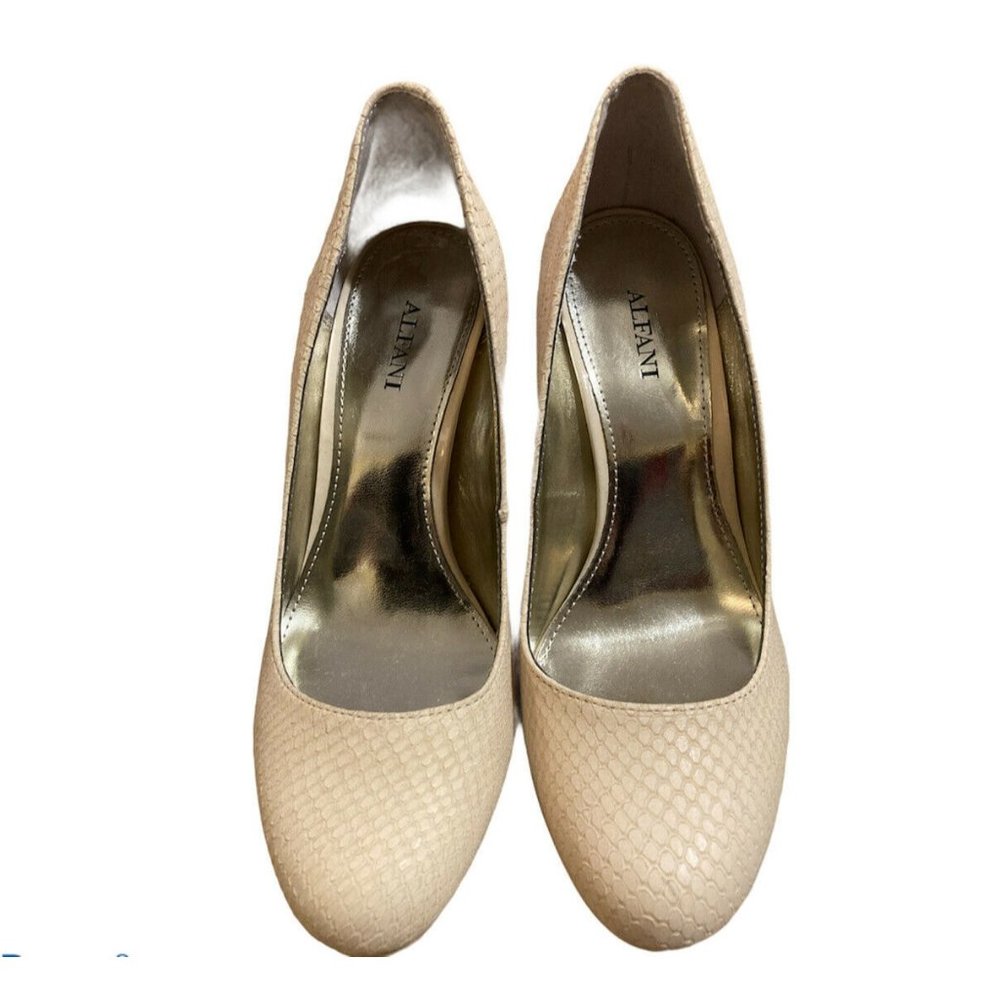 Alfani Laylaa Beige Womens Shoes Size 7M Heels